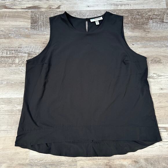 Coolibar Black Sleeveless Blouse UPF 50+ Sun Protection Tank Top XXL - Picture 1 of 5